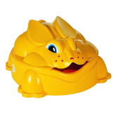 Paradiso dětské plastové pískoviště králík žluté s víkem
