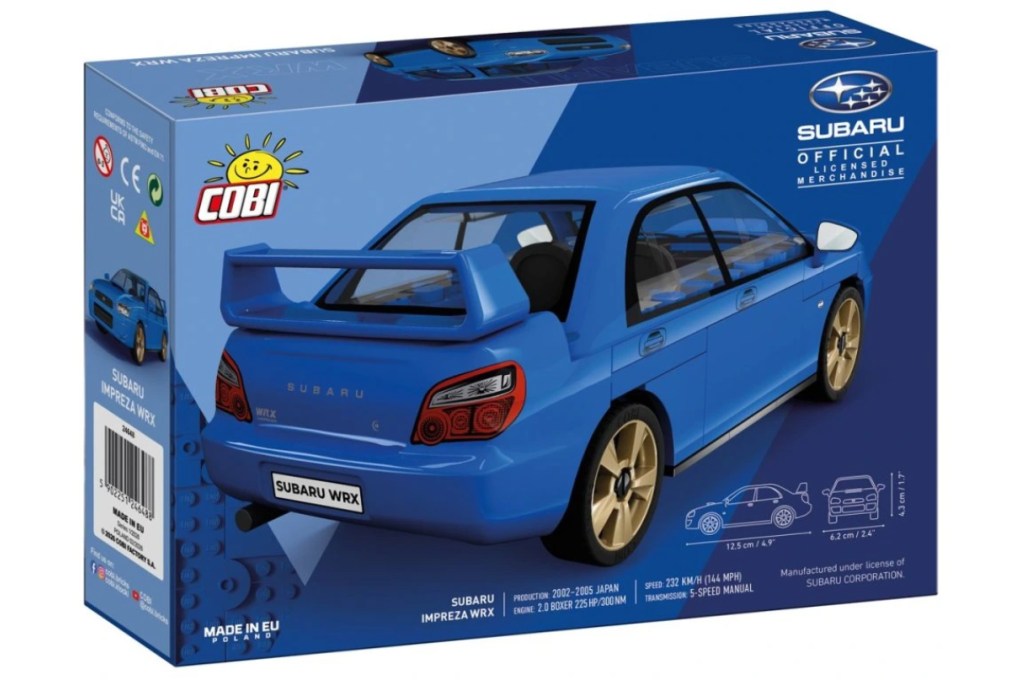 Cobi 24648 Subaru Impreza WRX, 1:35, 67 kostek