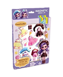 Magnetické Oblékání fialové - Dress Up