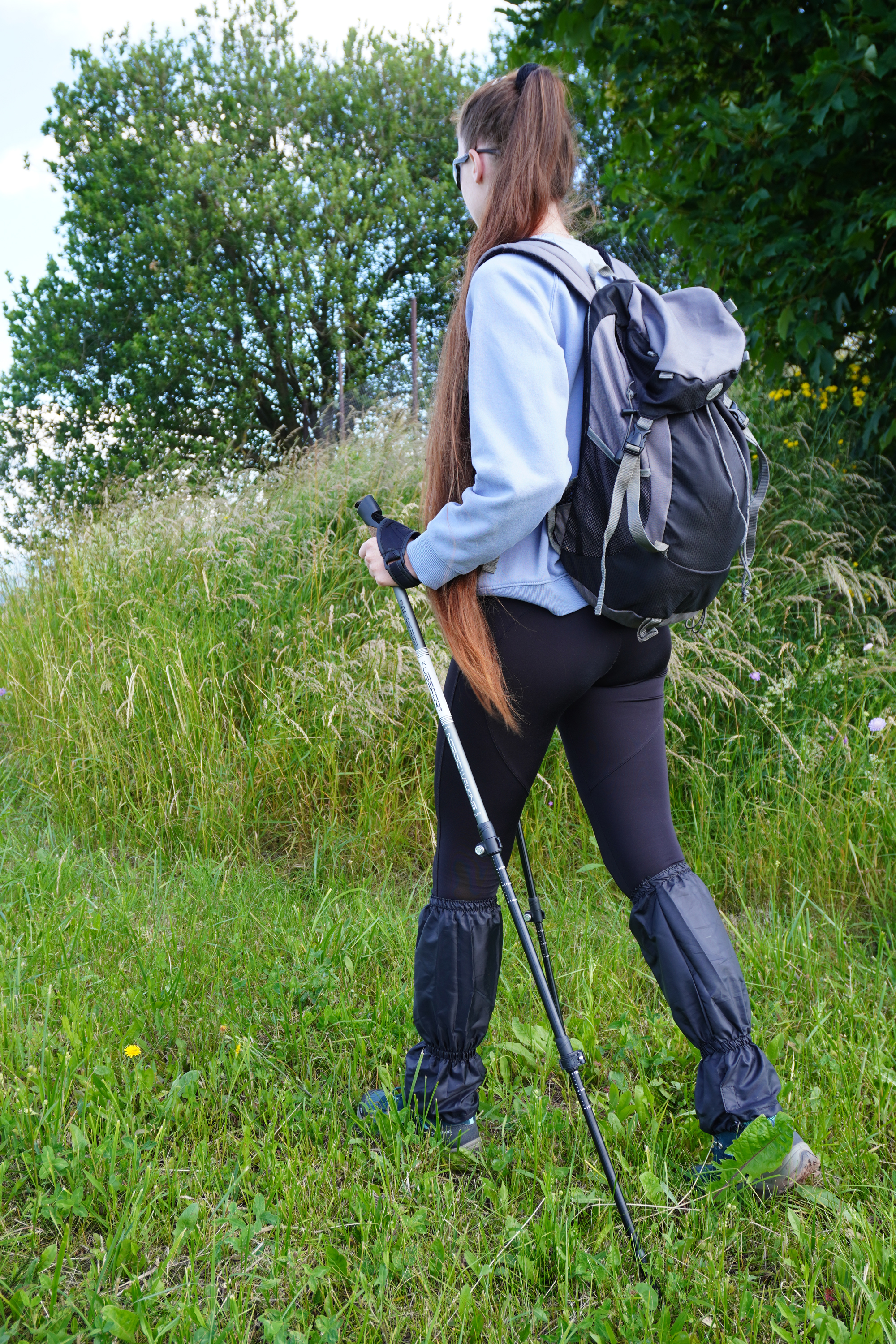 Odlehčené trekingové hole s rychloupínáním, 72-145 cm