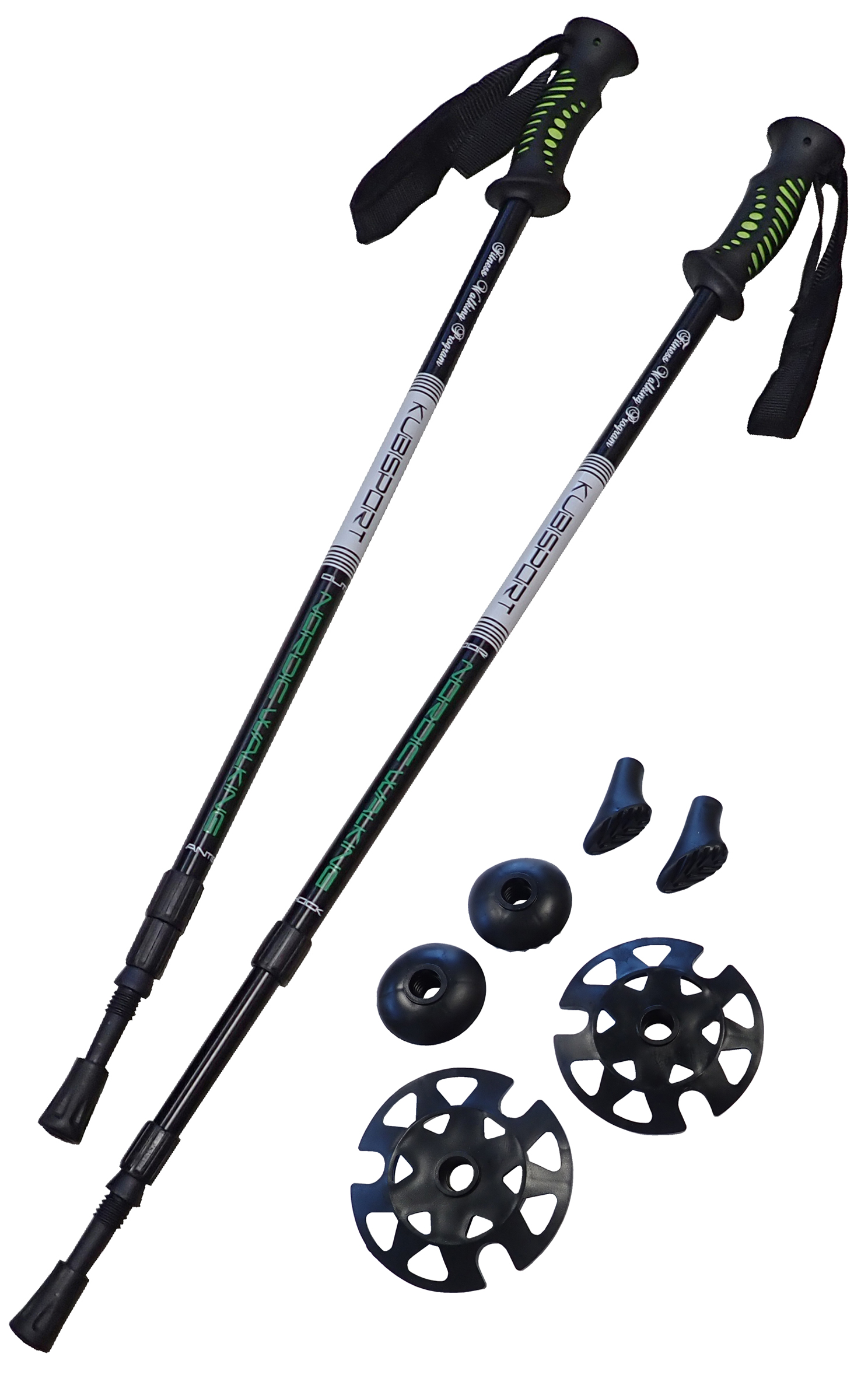 Nordic walking hole grafitové odlehčené, 72-145 cm