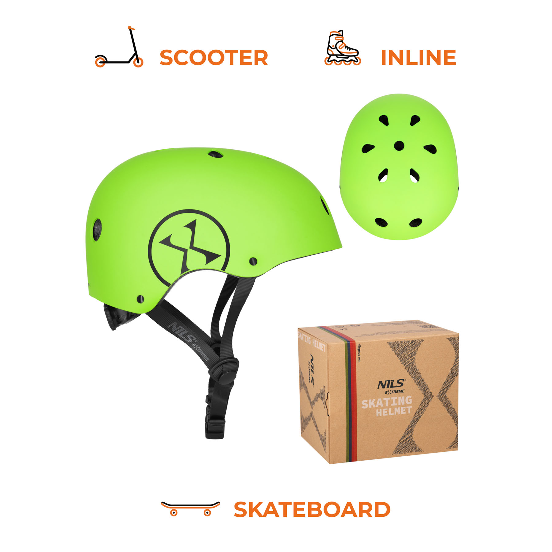 Helma NILS Extreme MTW001-2 zelená, vel.L (58-61cm)