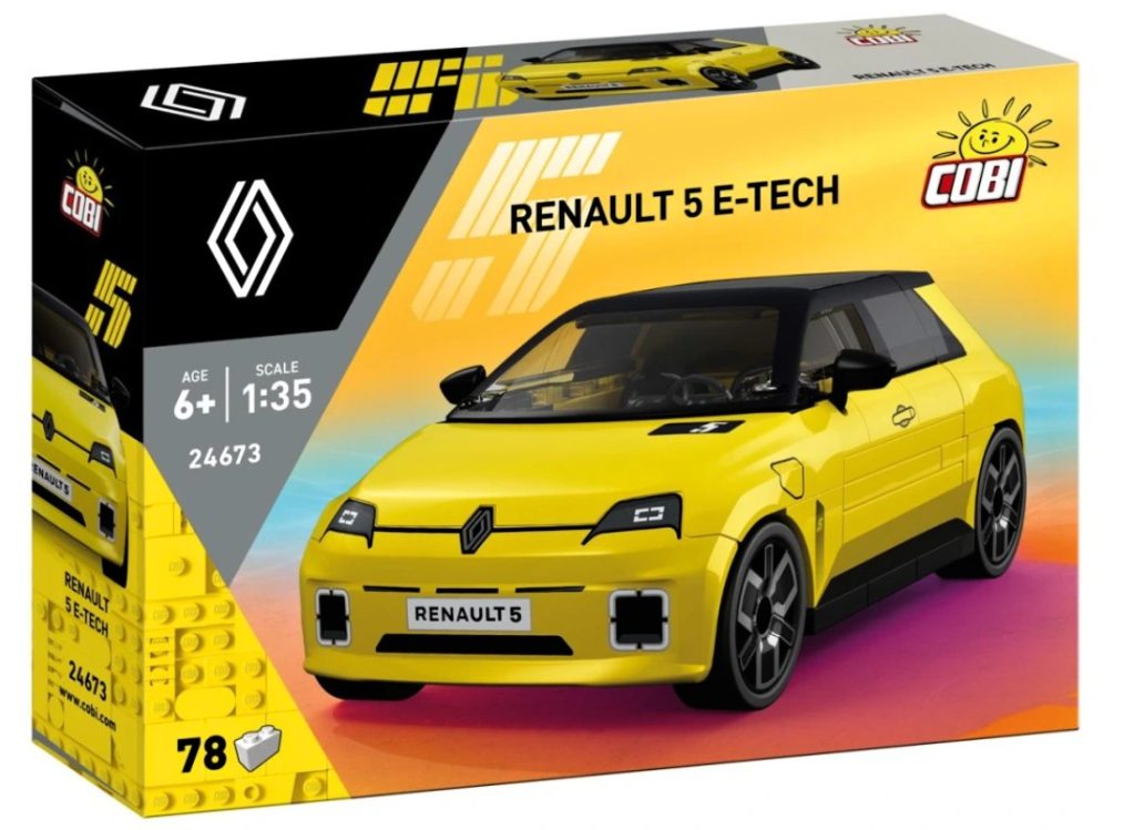 Cobi 24673 Renault 5 e-tech, 1:35, 78 kostek