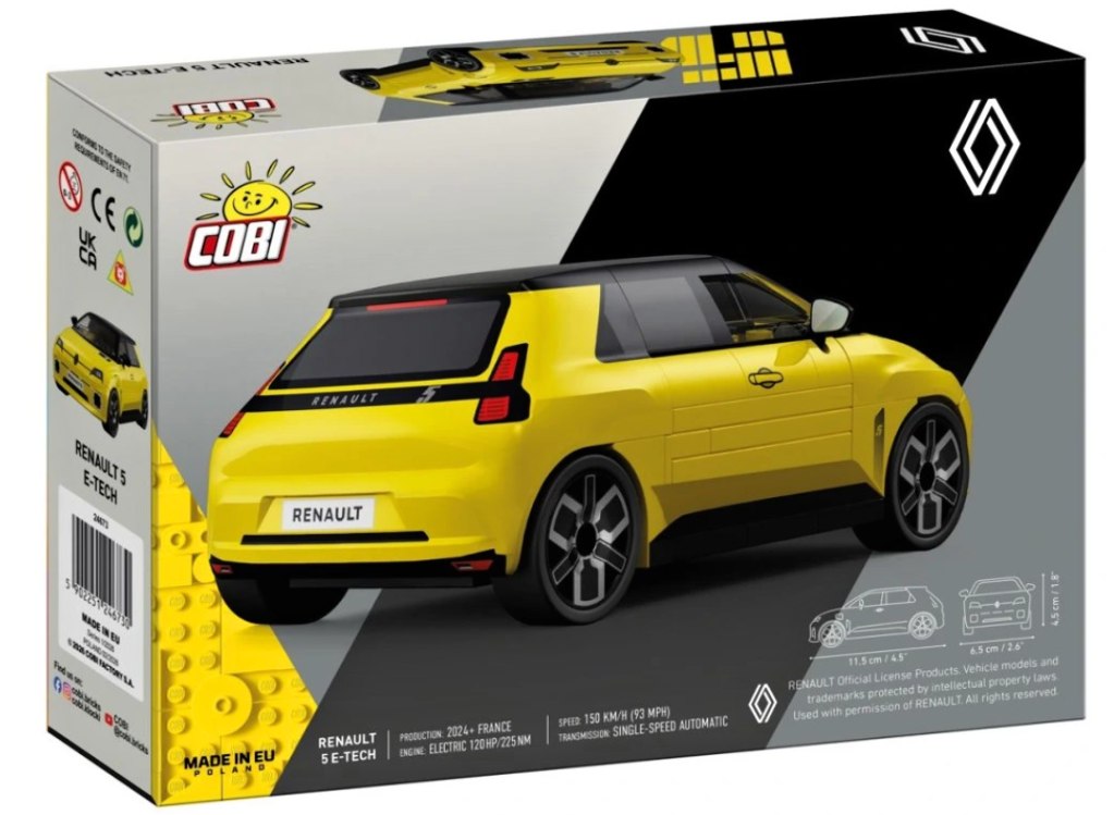 Cobi 24673 Renault 5 e-tech, 1:35, 78 kostek