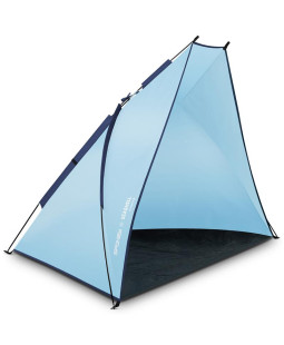 Plážový stan Spokey SEASHELL UV30, 200x120x120 cm, modrý