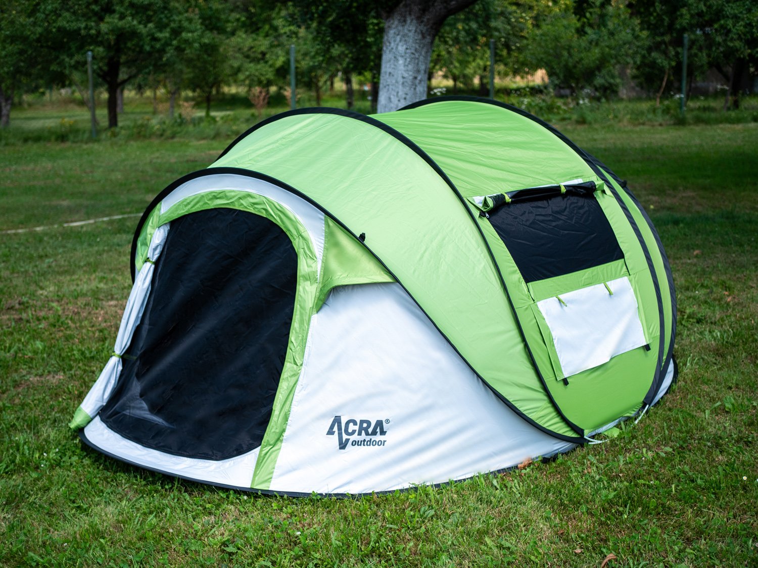 Acra Outdoor ST31 samorozkládací stan pro 2-3 osoby, zelený