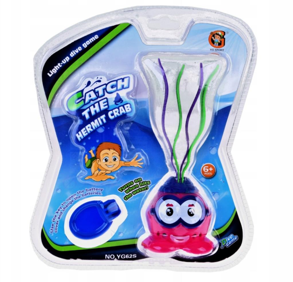 Hračka na potápění krab se světelnými efekty, 22cm