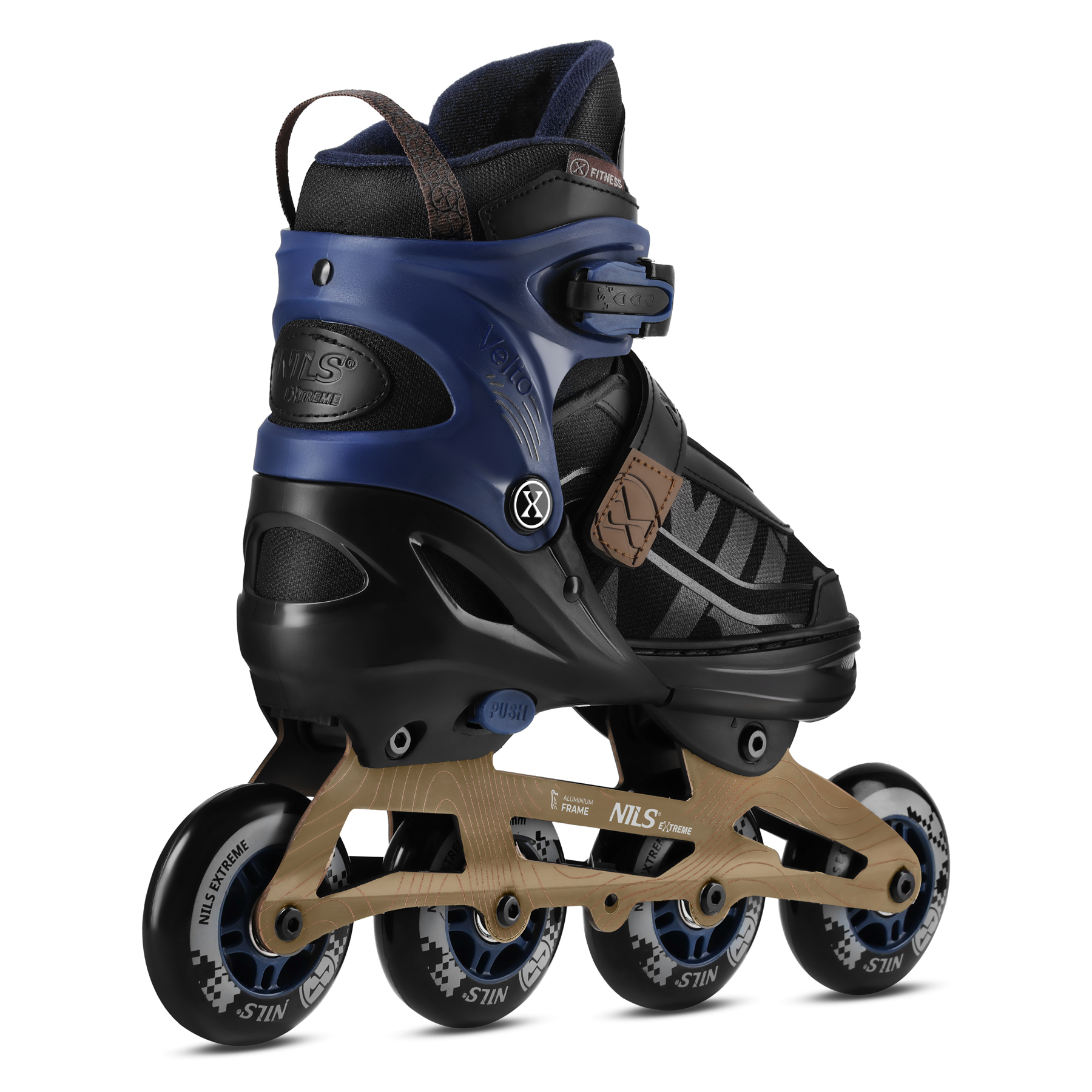 Kolečkové brusle NILS Extreme NA684 Velto modré, vel.M (35-38)