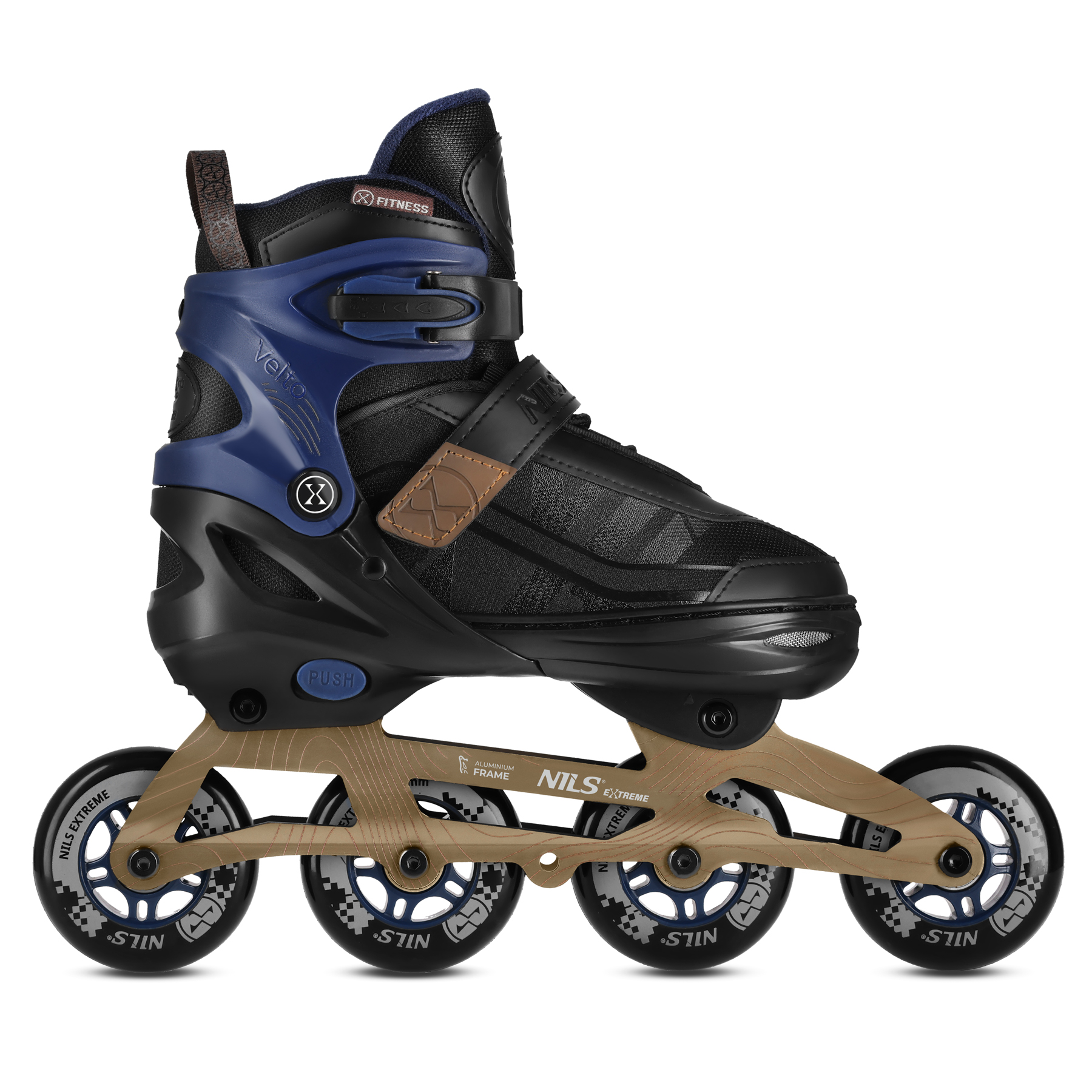 Kolečkové brusle NILS Extreme NA684 Velto modré, vel.XL (42-45)