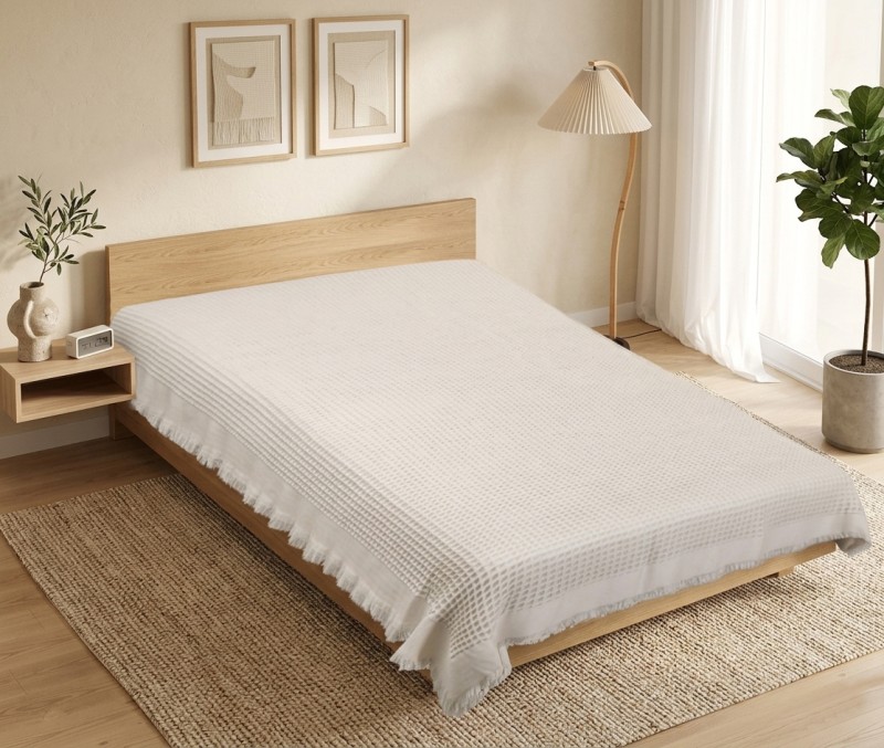 Bellatex Přehoz PIKE vaflový béžový - 150x220 cm