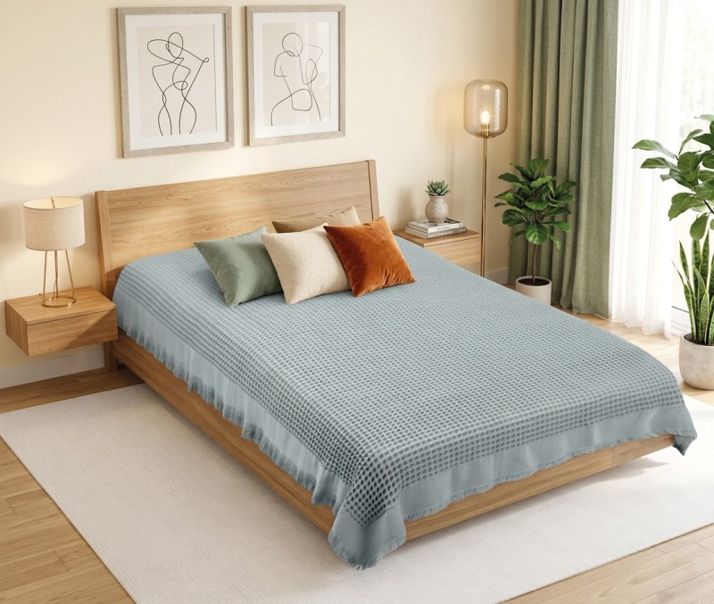 Bellatex Přehoz PIKE vaflový šedý - 150x220 cm