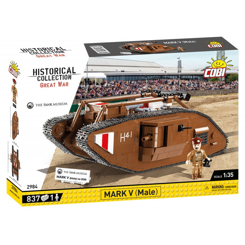 Cobi 2984 Great War Mark V (Male) no 9199, 1:35, 837 kostek