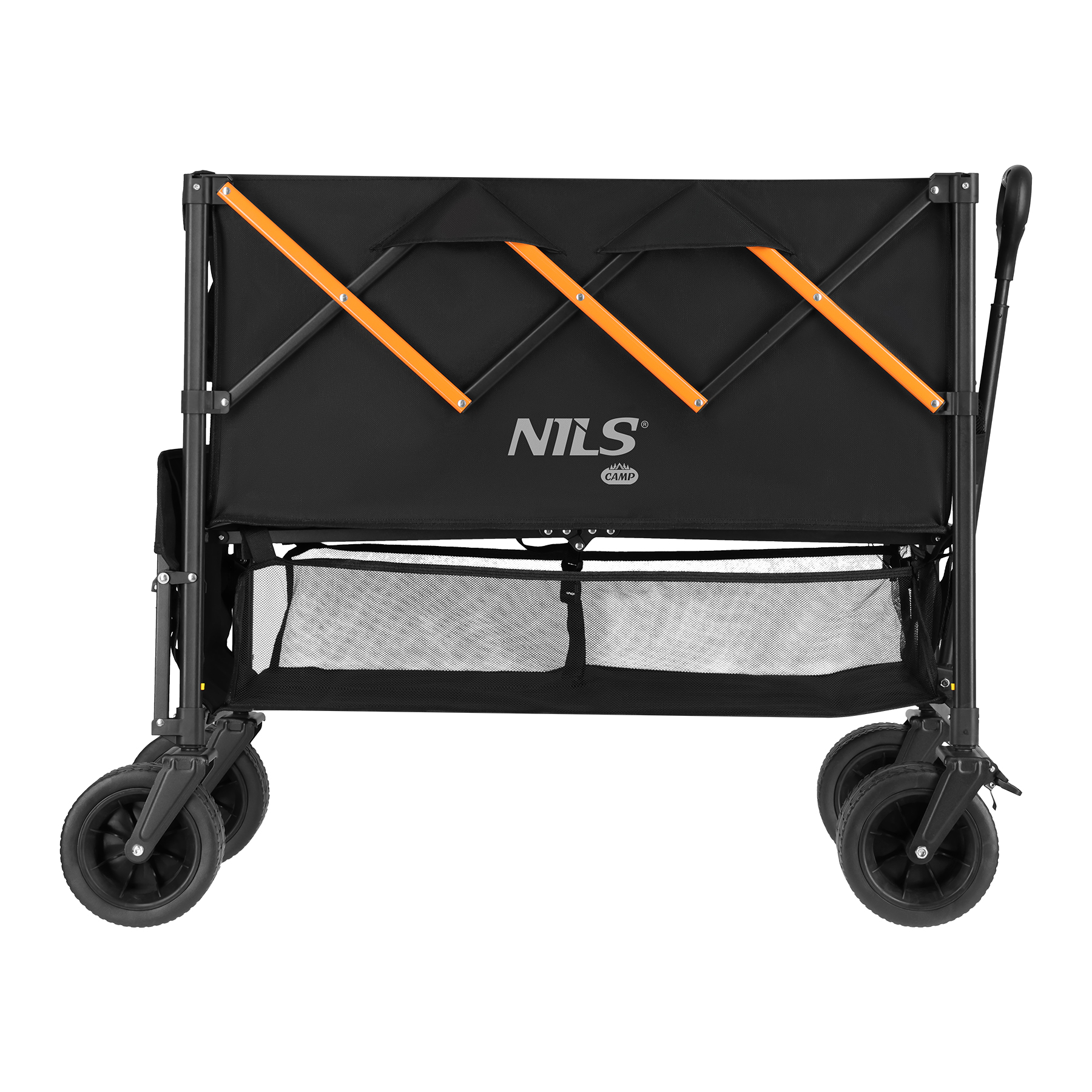 Kempingový vozík NILS Camp NC2607 XXL, 160L, černo-oranžový