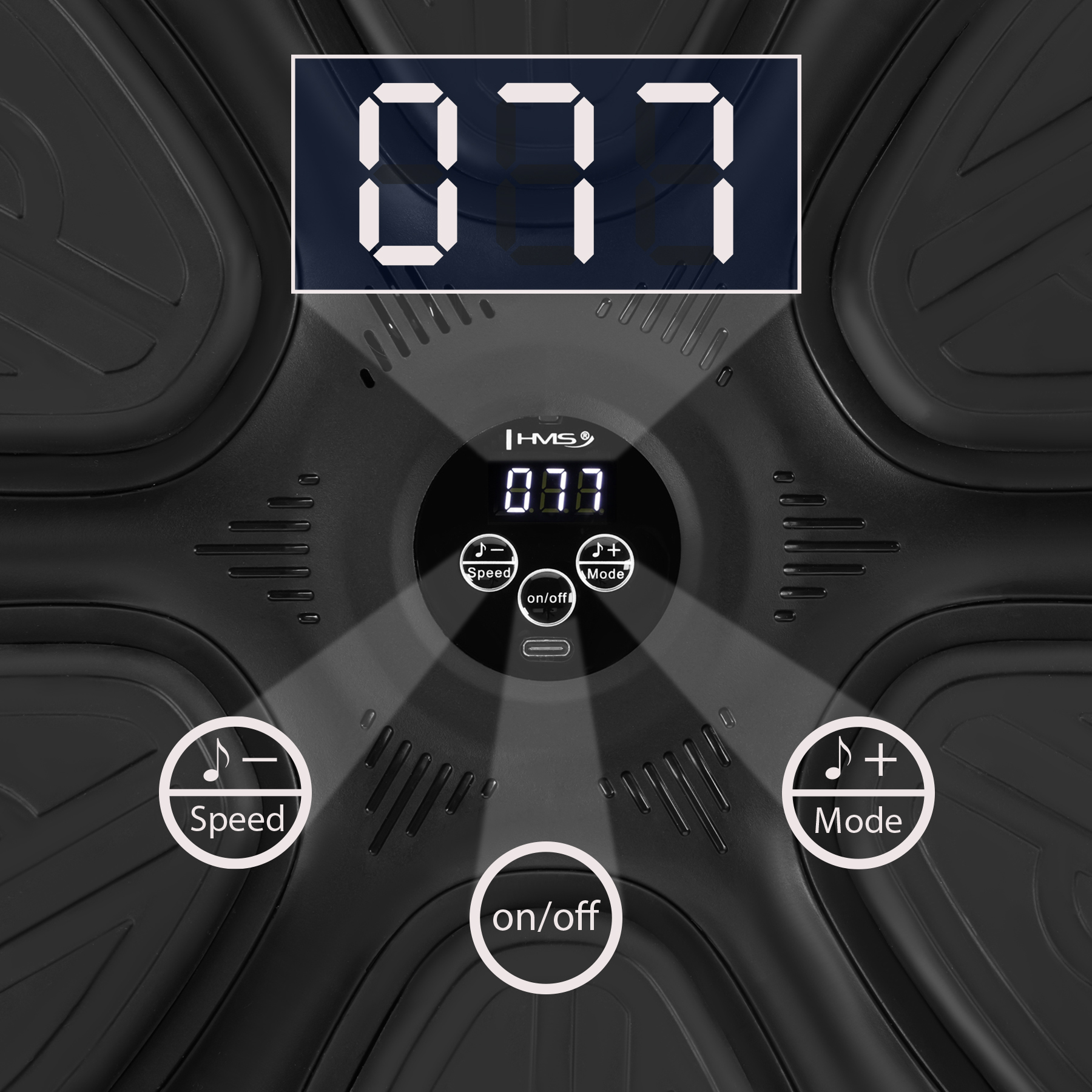 Elektronický boxerský terč HMS TB12 s LED, rukavice