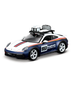 Bburago RACE, Porsche 911 Dakar bílá-modrá metalíza, 1:24