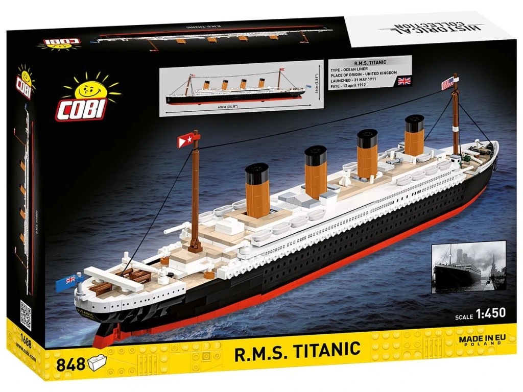 Cobi 1688 R.M.S. Titanic, 1:450, 848 kostek
