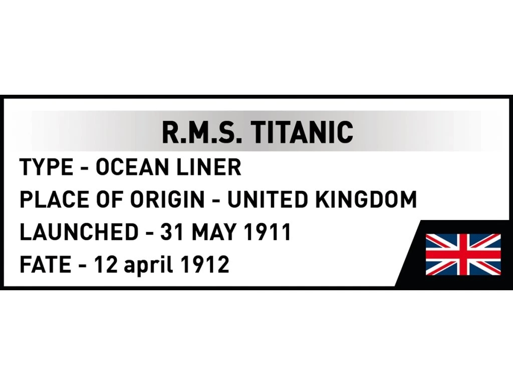Cobi 1688 R.M.S. Titanic, 1:450, 848 kostek