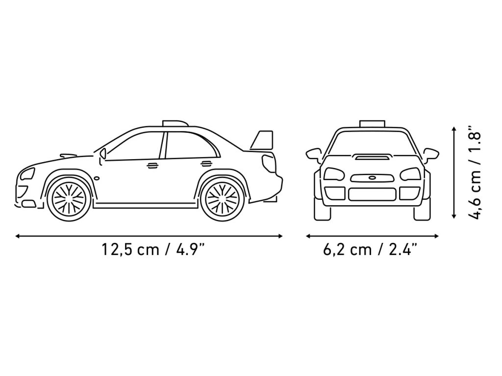 Cobi 24650 Subaru Impreza WRX 2003, 1:35, 88 kostek