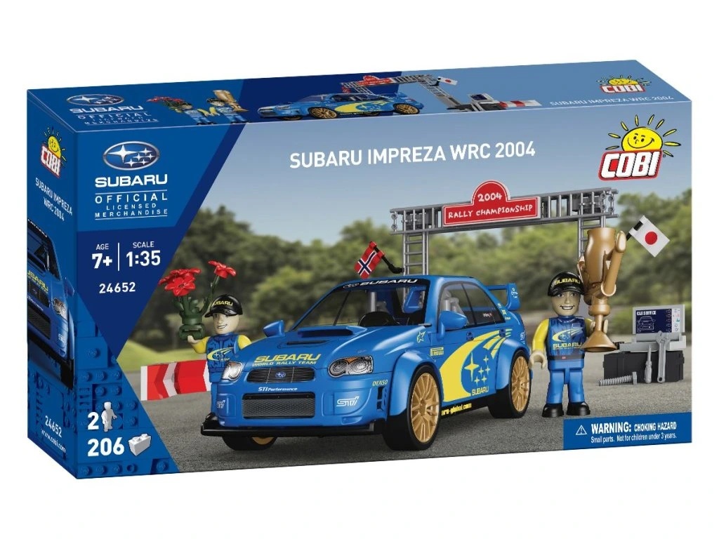 Cobi 24652 Subaru Impreza WRC 2004, 1:35, 206 kostek, 2 f