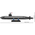 Cobi 4859 Armed Forces Sous-marin SNLE ponorka, 1:300, 643 k, 2 f