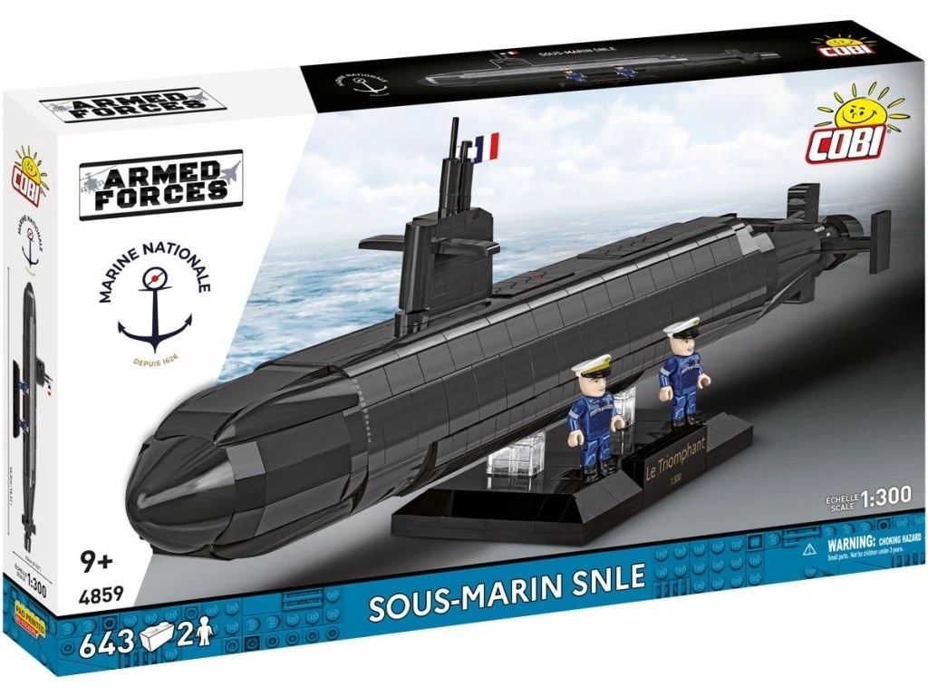 Cobi 4859 Armed Forces Sous-marin SNLE ponorka, 1:300, 643 k, 2 f