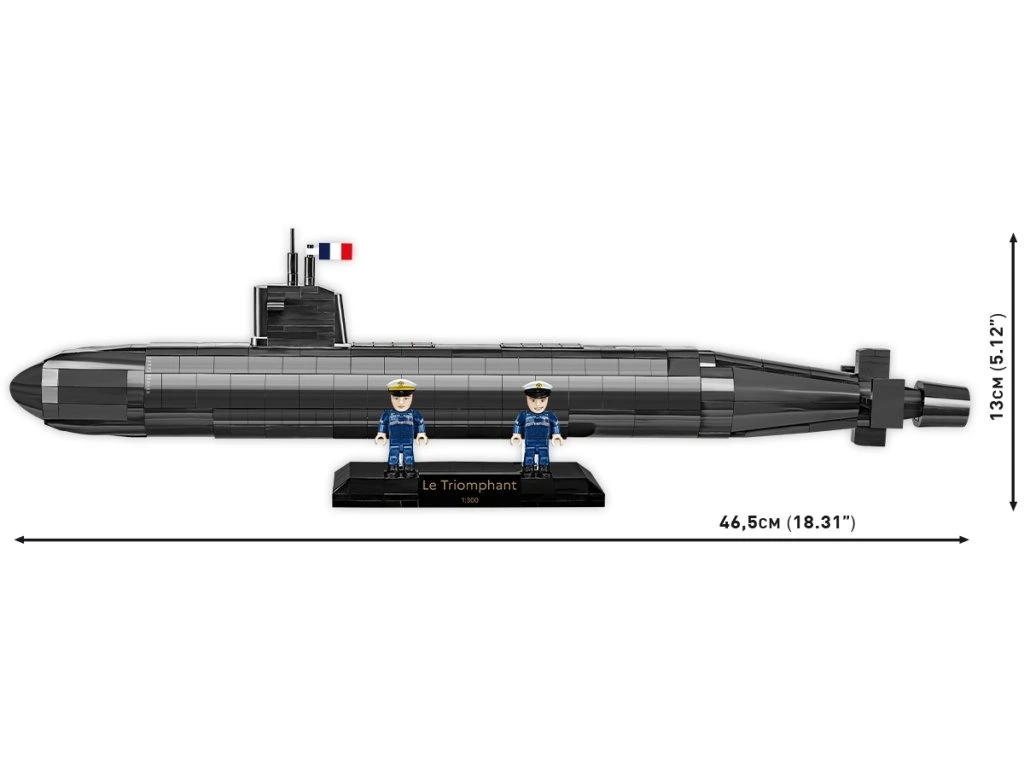 Cobi 4859 Armed Forces Sous-marin SNLE ponorka, 1:300, 643 k, 2 f
