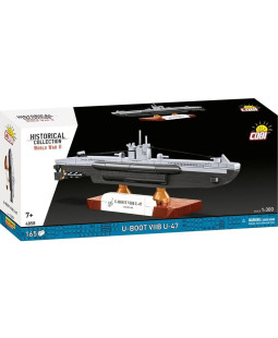 Cobi 4858 II WW Německá ponorka U-Boot VIIB U-47, 1:300, 165 kostek