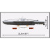 Cobi 4858 II WW Německá ponorka U-Boot VIIB U-47, 1:300, 165 kostek