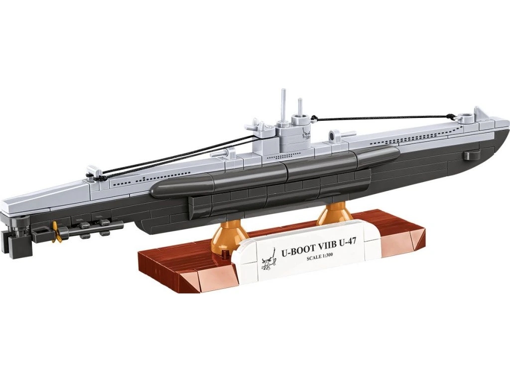 Cobi 4858 II WW Německá ponorka U-Boot VIIB U-47, 1:300, 165 kostek