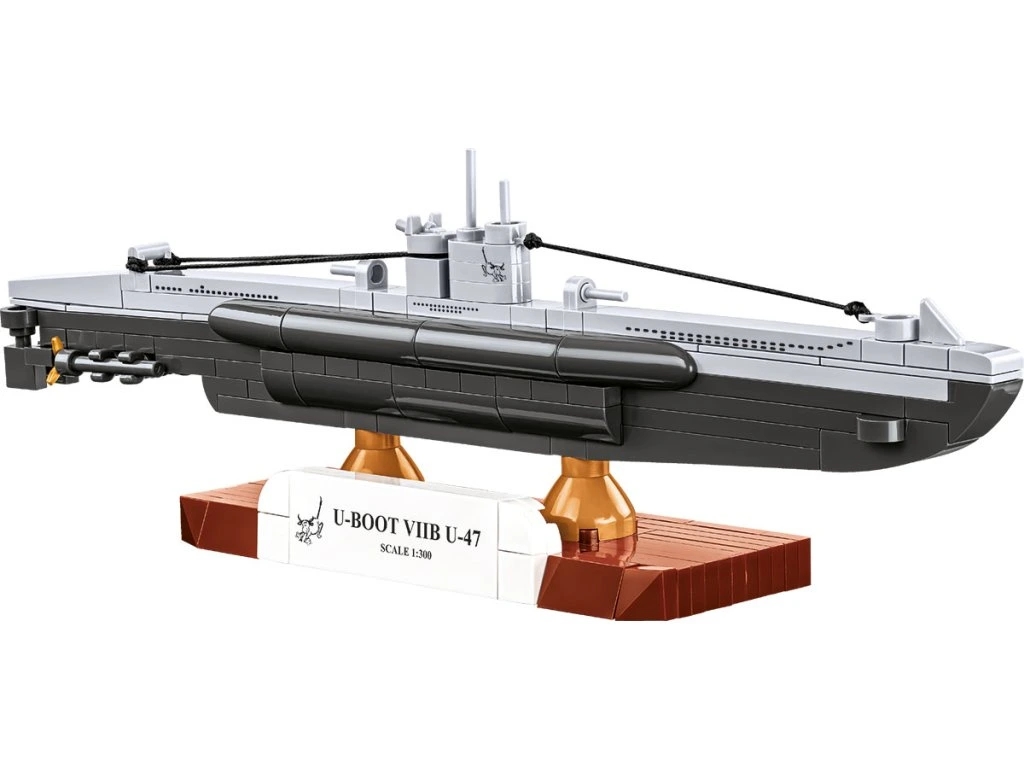 Cobi 4858 II WW Německá ponorka U-Boot VIIB U-47, 1:300, 165 kostek