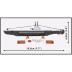 Cobi 4861 II WW HNoMS Uredd (P-41) U-class ponorka 1:300, 142 kostek