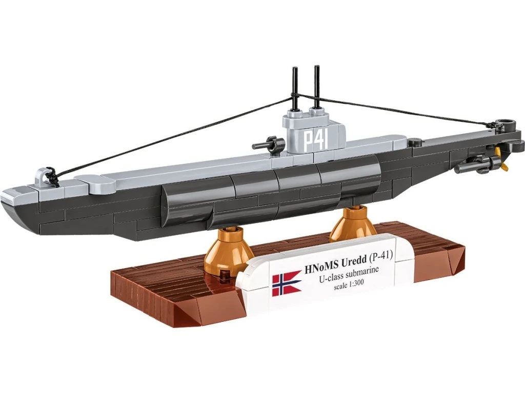 Cobi 4861 II WW HNoMS Uredd (P-41) U-class ponorka 1:300, 142 kostek