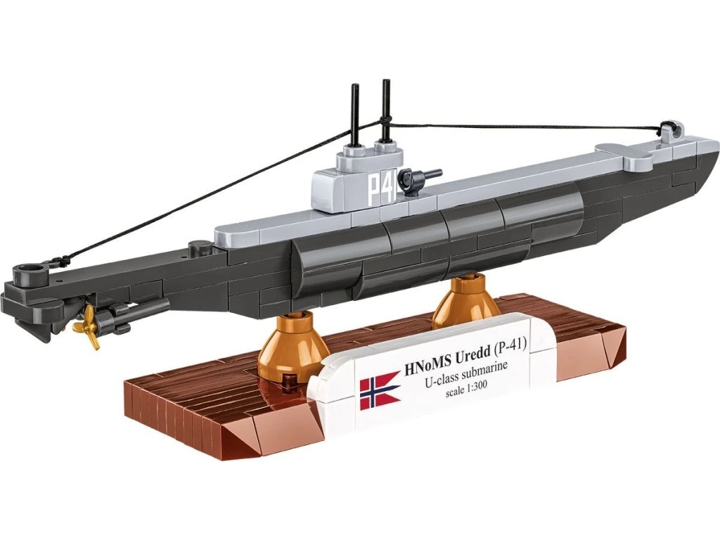 Cobi 4861 II WW HNoMS Uredd (P-41) U-class ponorka 1:300, 142 kostek