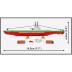 Cobi 4863 II WW ORP SOKOL polská ponorka, 1:300, 142 kostek