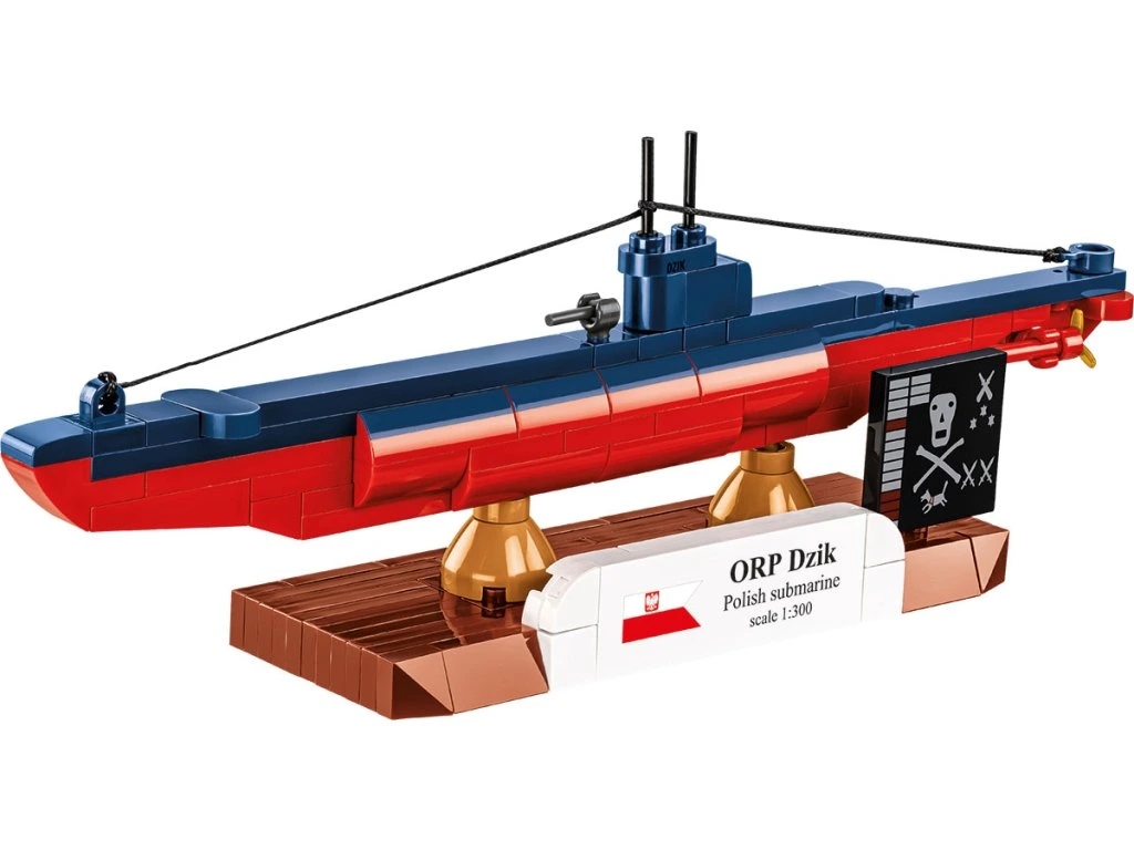 Cobi 4864 II WW ORP DZIK polská ponorka, 1:300, 148 kostek