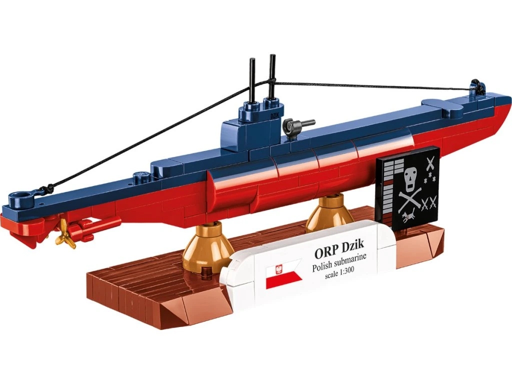 Cobi 4864 II WW ORP DZIK polská ponorka, 1:300, 148 kostek