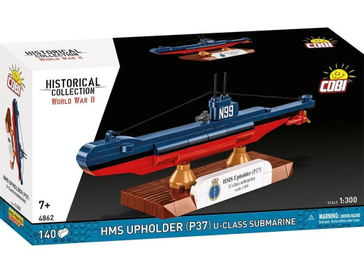 Cobi 4862 II WW HMS Upholder (P37) U-class ponorka 1:300, 140 kostek