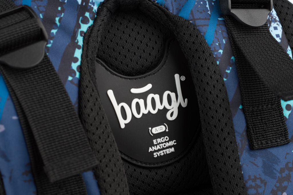 BAAGL SET 3 Skate Struktury: batoh, penál, sáček