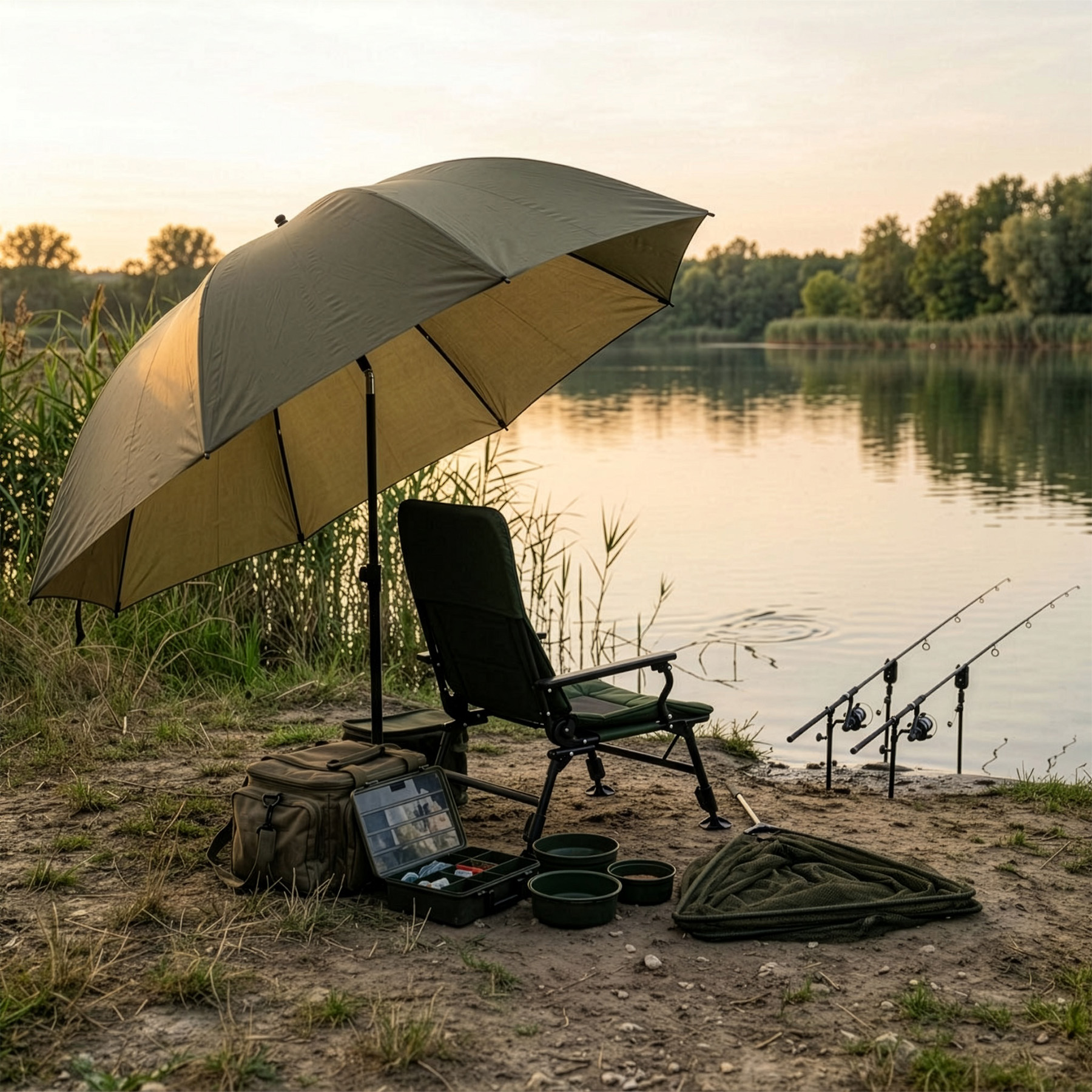 Rybářský deštník NILS Camp NC4702 s bočnicí, výška 220 cm