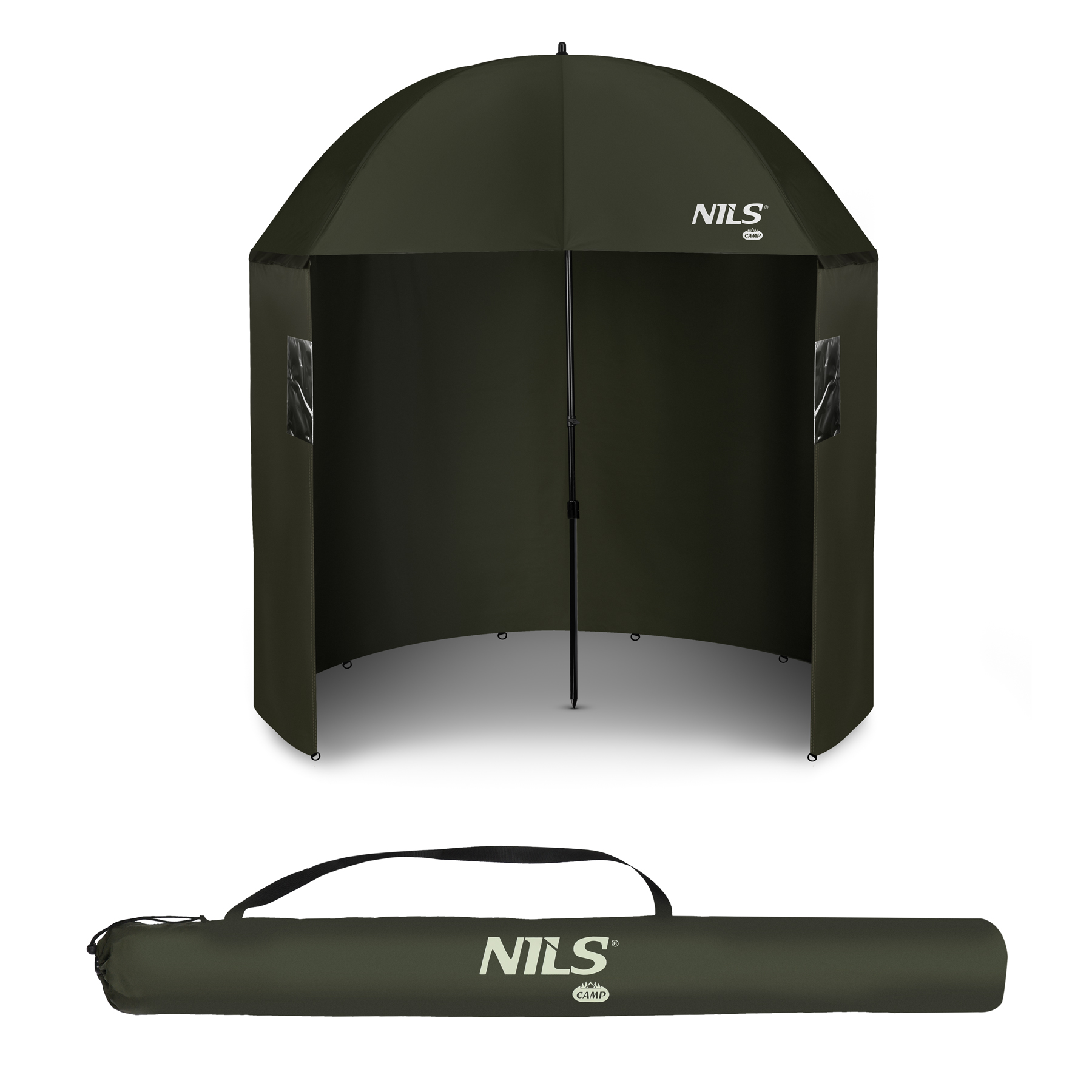 Rybářský deštník NILS Camp NC4702 s bočnicí, výška 220 cm