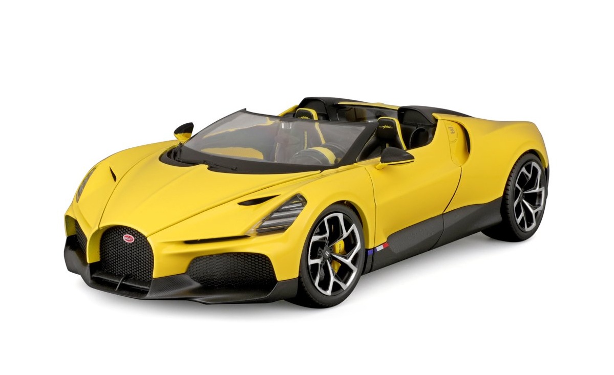 Bburago Bugatti Mistral, Yellow 1:18