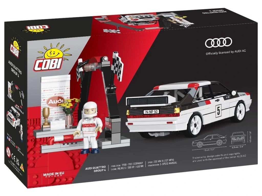 Cobi 24666 Audi Quattro Group 4, 1:35, 167 kostek