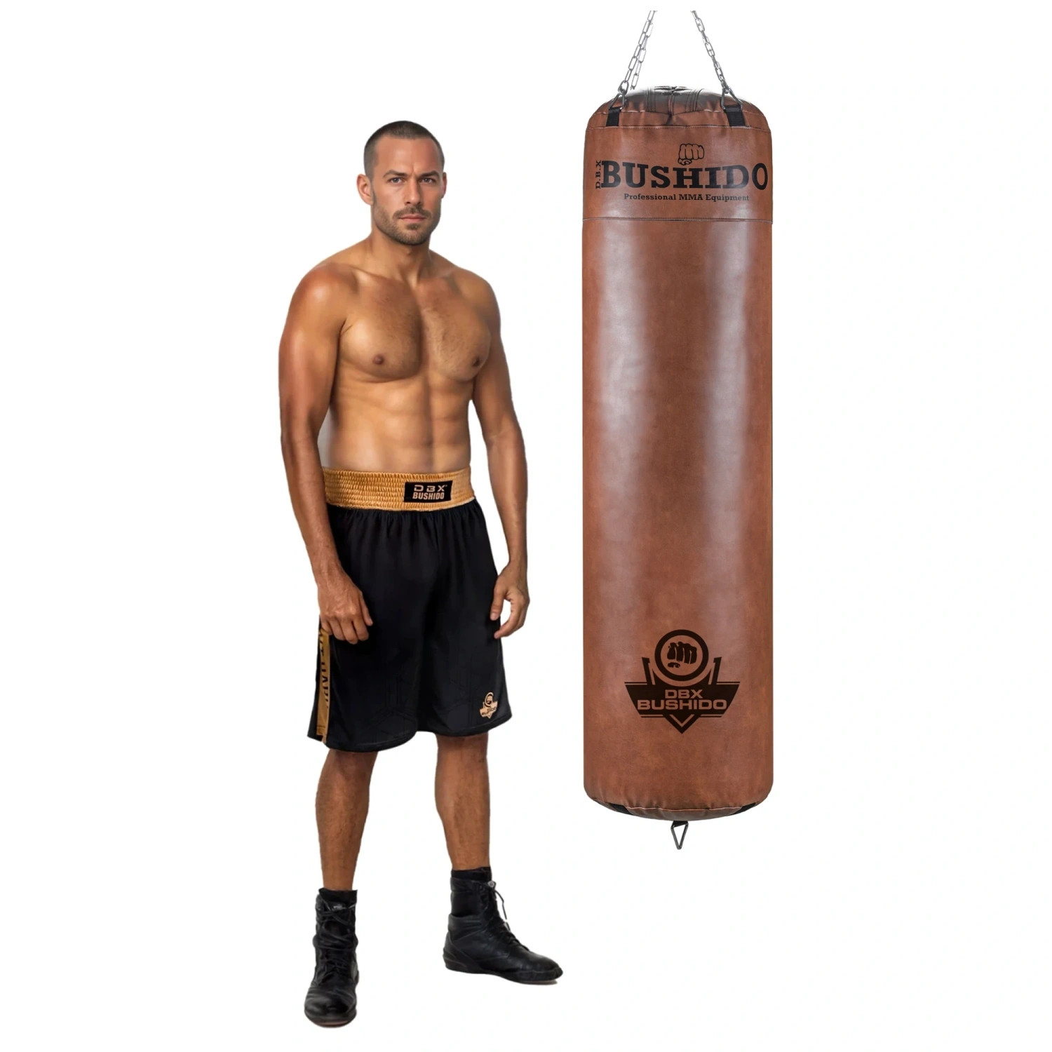 Retro boxovací pytel DBX BUSHIDO Spartan 150x40 cm, 50 kg