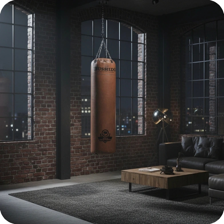 Retro boxovací pytel DBX BUSHIDO Spartan 150x40 cm, 50 kg