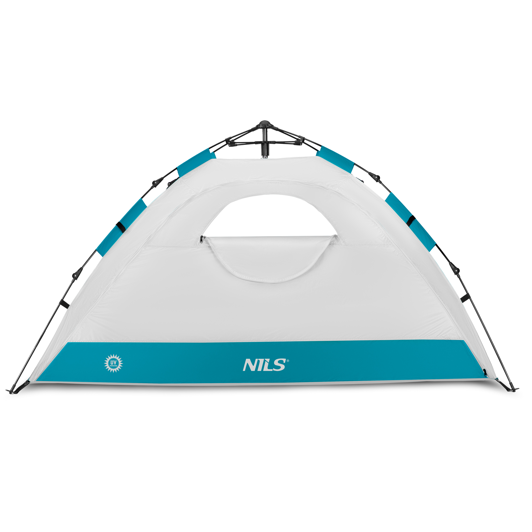 Pop-up plážový stan NILS NC4802, šedý