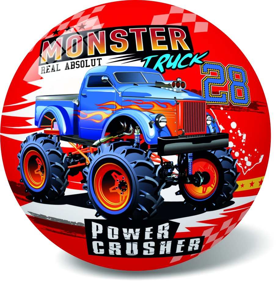 Gumový Míč Super cars - Monstr truck, 23 cm