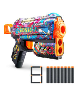 ZURU Dětská Pistole X-SHOT Skins Flux Sonic the Hedgehog