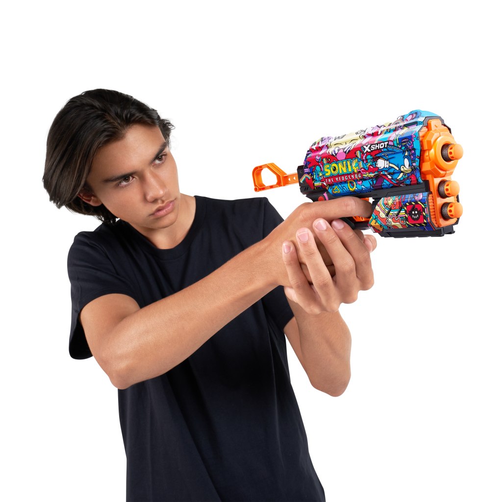 ZURU Dětská Pistole X-SHOT Skins Flux Sonic the Hedgehog