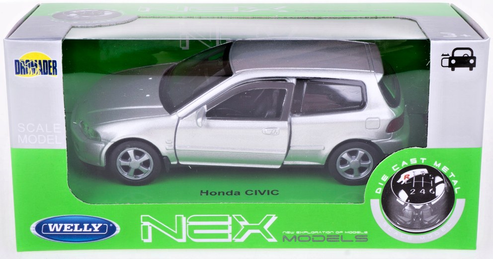Welly Honda Civic (silver) 1:34-39