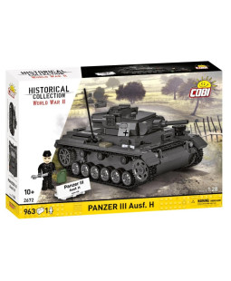 Cobi 2672 II WW Panzer III Ausf. H, 1:28, 963 kostek